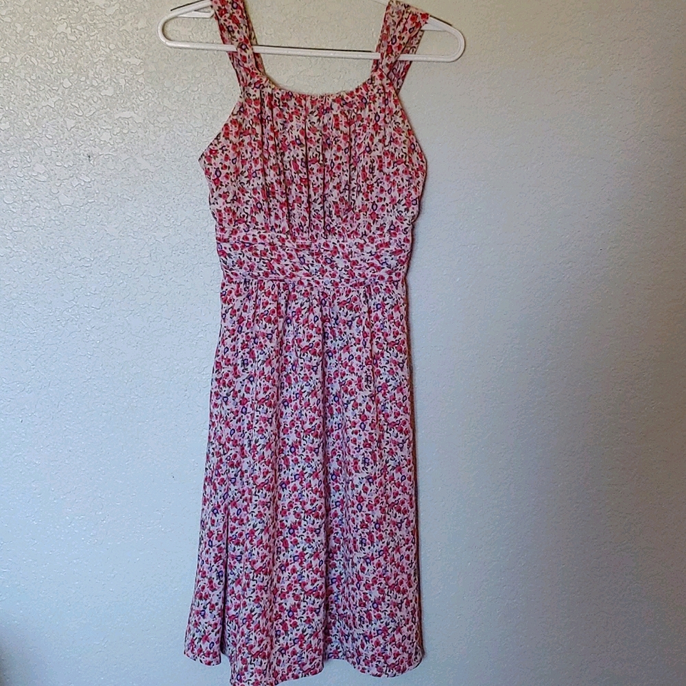 Pink Summer Floral Dress